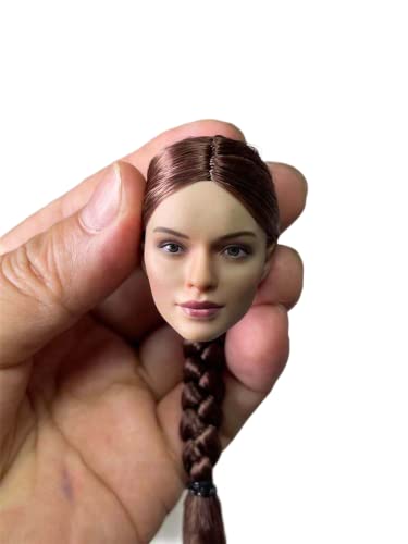 AMITD 1/6 Maßstab Weibliche Kopfskulptur,Girl Soldier Braid Hair Head Carved for 12'' Phicen TBLeague VC Action Figure von AMITD