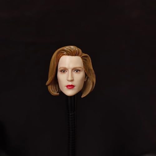 AMITD 1/6 Maßstab Weibliche Kopfskulptur,Weibliche Agent Plastic Hair Head Carved for 12inch PH TBL JO Soldier Action Figure Collection (L) von AMITD