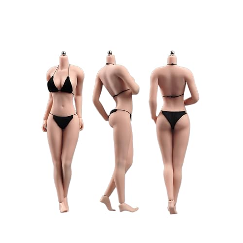 AMITD 1/6 Maßstab weiblicher Körper,12inch Asian Girl Type Seamless Figure Körper Super Flexible Large Bust Miniature Action Figure Collectible (Normal Haut AB003S) von AMITD
