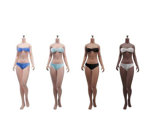 AMITD 1/6 Maßstab weiblicher Körper,12inch Super Flexible Young Girl Medium Bust Seamless Action Figure Körper Collection (S34B Brown Skin Without Head) von AMITD