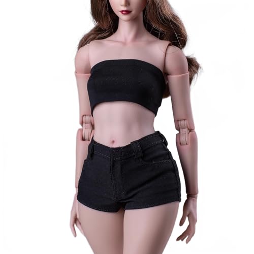 AMITD 1/6 Scale Female Clothes hot Pants minishorts for 12 inch Woman Action Figure Black AMITD 1/6 Scale Female Clothes hot Pants minishorts for 12 inch Woman Action Figure Black von AMITD