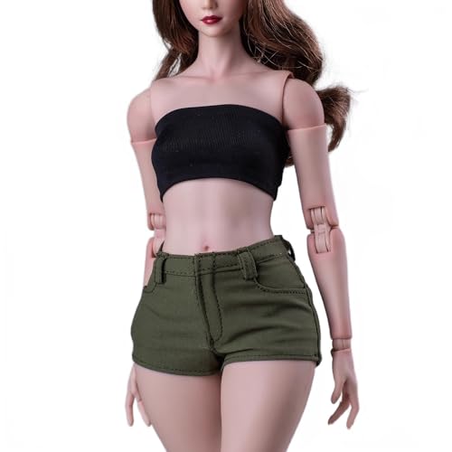 AMITD 1/6 Scale Female Clothes hot Pants minishorts for 12 inch Woman Action Figure Green AMITD 1/6 Scale Female Clothes hot Pants minishorts for 12 inch Woman Action Figure Green von AMITD