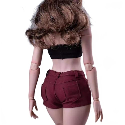 AMITD 1/6 Scale Female Clothes hot Pants minishorts for 12 inch Woman Action Figure deep red AMITD 1/6 Scale Female Clothes hot Pants minishorts for 12 inch Woman Action Figure deep red von AMITD