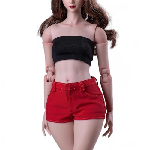 AMITD 1/6 Scale Female Clothes hot Pants minishorts for 12 inch Woman Action Figure red AMITD 1/6 Scale Female Clothes hot Pants minishorts for 12 inch Woman Action Figure red von AMITD