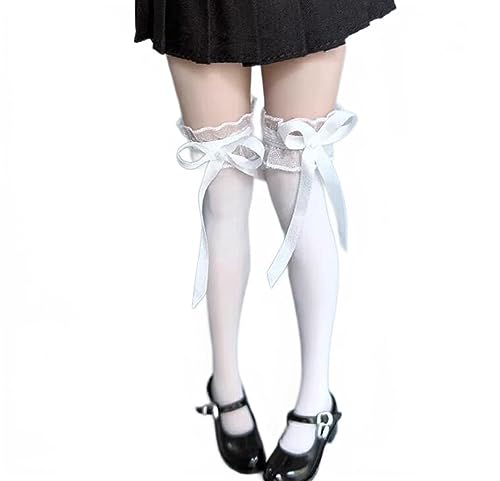 AMITD 1/6 Scale Female Figure Accessories Lace Bow Stockings for 12 inch Woman Action Figure White AMITD 1/6 Scale Female Figure Accessories Lace Bow Stockings for 12 inch Woman Action Figure White von AMITD