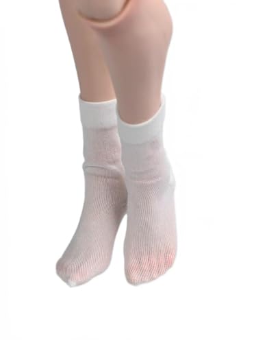 AMITD 1/6 Scale Female Figure Doll Clothes Stockings for 12 inch Woman Action Figure(White Short Stockings) von AMITD