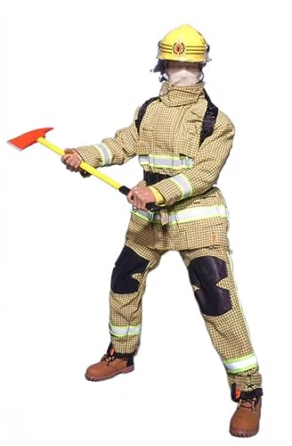 AMITD 1/6 Scale Figure doll Clothes Fire Hero uniform for 12 inch Collectible Action Figure(Yellow) von AMITD