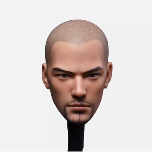 AMITD 1/6 Scale Male Head Sculpt Holy Monk Bald Man Head for 12inch Phicen,TBLeague Action Figure Body von AMITD