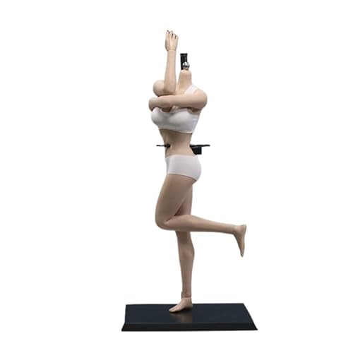 AMITD 1/6 weiblicher Körper, 12" Super Flexible Asian Type, JIAOUDOLL Seamless Narrow Shoulders, Big Bust, Detachable Feet (New Suntan Skin, JOQ-10D) von AMITD