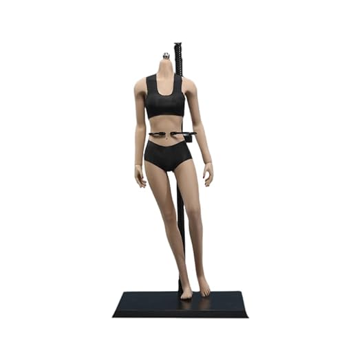 AMITD 1/6 weiblicher Körper, 12" Super Flexible European Type, JIAOUDOLL Seamless Large Bust, No Head(New Suntan Skin, JOQ-06C-Middle Bust-Undetachable Feet) von AMITD