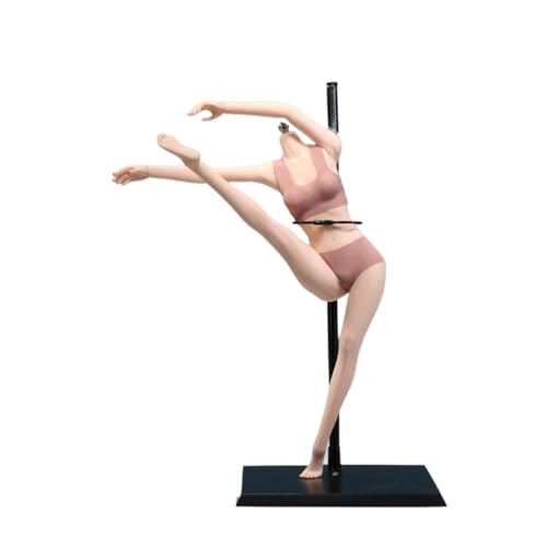 AMITD 1/6 weiblicher Körper, 12" Super Flexible European Type, JIAOUDOLL Seamless Large Bust, No Head(Pink Skin, JOQ-06C-Middle Bust-Undetachable Feet) von AMITD
