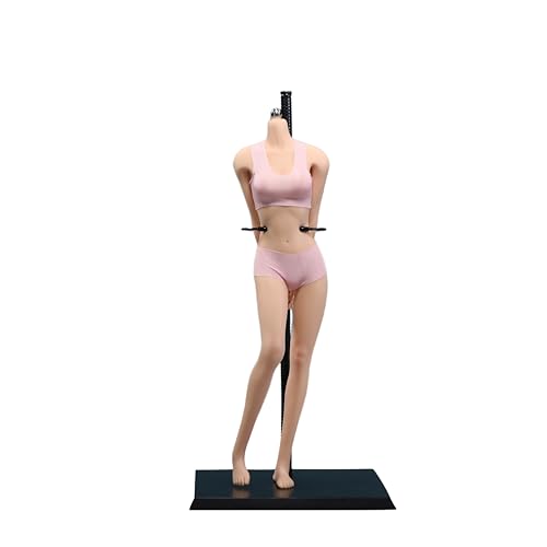 AMITD 1/6 weiblicher Körper, 12" Super Flexible European Type, JIAOUDOLL Seamless Large Bust, No Head (Normal Skin, JOQ-06C-Middle Bust-Undetachable Feet) von AMITD