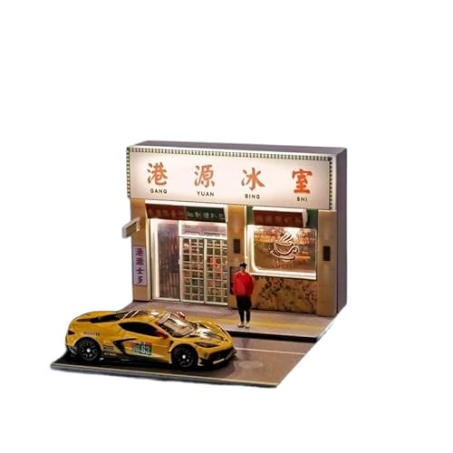 AMITD 1/64 Maßstab Miniature Scene Model,Ice Room Diorama Simulation Scene Building Model with Light for Photography Decoration Collection (Ice Room) von AMITD