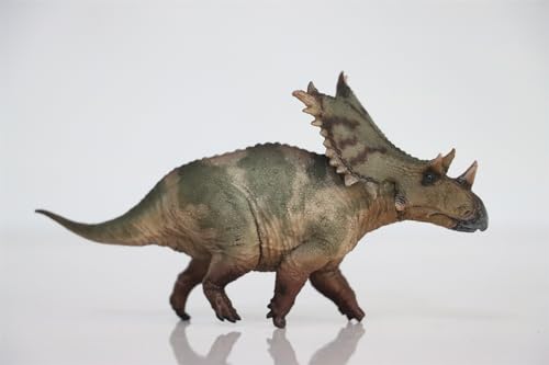 AMITD 1:35 Scale Chasmosaurus Model Ceratopsidae PVC Animal Figure Dinosaur Collection Realistic Decoration Gift for Adult (Green) von AMITD
