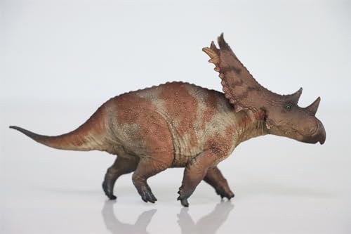 AMITD 1:35 Scale Chasmosaurus Model Ceratopsidae PVC Animal Figure Dinosaur Collection Realistic Decoration Gift for Adult (Red) von AMITD