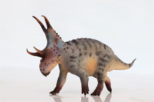 AMITD 1:35 Scale Diabloceratops Model Ceratopsidae Action Figures Dinosaur Collection Decor Gift (Blue with Box) von AMITD