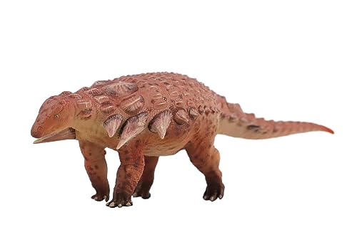 AMITD 1:35 Scale Edmontonia Figure Nodosauridae Ankylosauria Dinosaur Collection PVC Prehistoric Animal Model Collector Simulation Decoration Gift for Adult (Red) von AMITD
