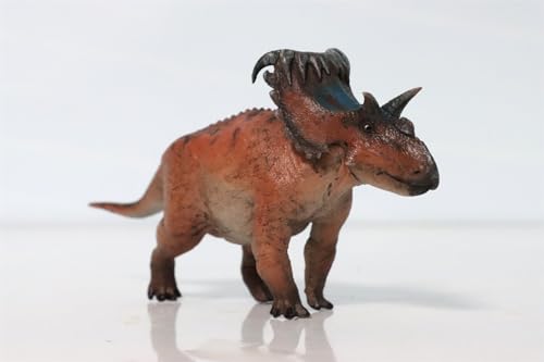AMITD 1:35 Scale Kosmoceratops Model PVC Animal Figure Dinosaur Collection Realistic Decoration Gift for Adult (Red with Box) von AMITD