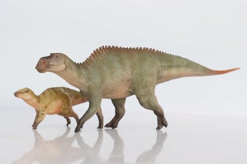 AMITD 1:35 Scale Maiasaura Mother and Son Model Dinosaur Animal Action Figure Decor Scene Birthday Gift (Green with Box) von AMITD