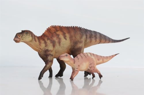 AMITD 1:35 Scale Maiasaura Mother and Son Model Dinosaur Animal Action Figure Decor Scene Birthday Gift (Red with Box) von AMITD