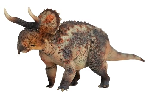 AMITD 1:35 Scale Nasutoceratops Figure Cretaceous Ceratopsidae PVC Animal Model Collection Static Simulation Wonderful Decoration Dinosaur Set Realistic Gift for Adult (Brown) von AMITD