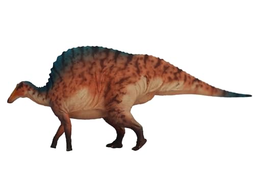 AMITD 1:35 Scale Ouranosaurus Figure Cretaceous Iguanodontidae PVC Animal Model Collection Dinosaur Set Realistic Wonderful Decoration Gift for Adult (Orange) von AMITD