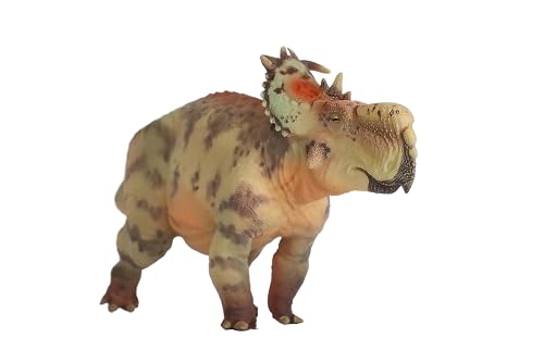 AMITD 1:35 Scale Pachyrhinosaurus Figure Creataceous Stegosauridae PVC Model Dinosaur Collector Animal Wonderful Decoration Gift for Adult (Green) von AMITD