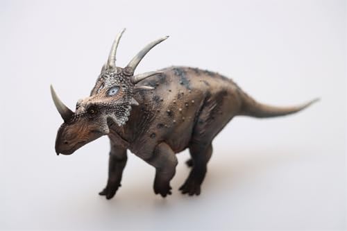 AMITD 1:35 Scale Styracosaurus Model Ceratopsidae Dinosaur Figure Animal Scene Collector Home Decor Gift (Brown) von AMITD