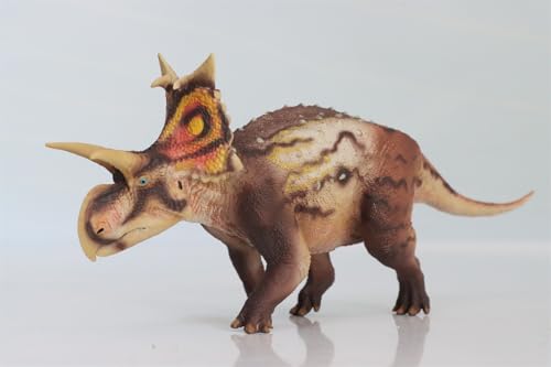 AMITD 1:35 Scale Xenoceratops Model Dinosaur Figure Animal Scene Collector Home Decor Gift (Orange with Box) von AMITD