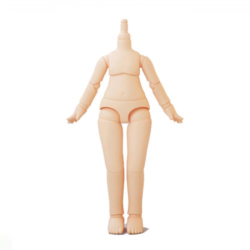 AMITD 10cm Doll Body 1/12 YMY PVC Body for GSC,STO,1/12 BJD Doll Head Movable Spherical Joint Dolls Action Figure Girls Boys Toys (2G-Lengthen Normal White) von AMITD