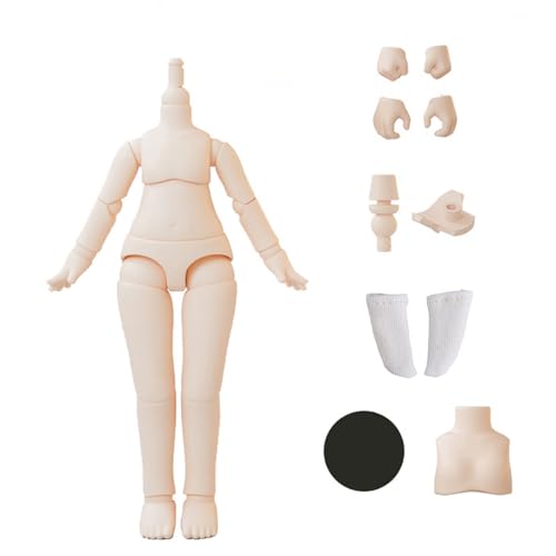 AMITD 10cm Doll Body 1/12 YMY PVC Body for GSC,STO,1/12 BJD Doll Head Movable Spherical Joint Dolls Action Figure Girls Boys Toys (2G-Lengthen Sakura pink) von AMITD