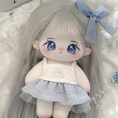 AMITD 20cm Plush Doll with Skeleton,Cute Anime Cotton Dolls,8 inch,Kawaii Dress up Collection Gift (E) von AMITD