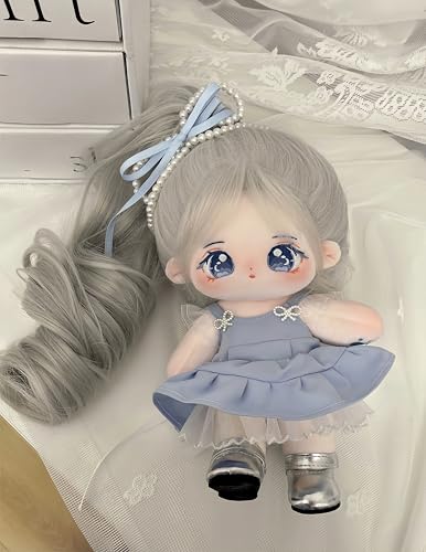 AMITD 20cm Plush Doll with Skeleton,Cute Anime Cotton Dolls,8 inch,Kawaii Dress up Collection Gift (K) von AMITD