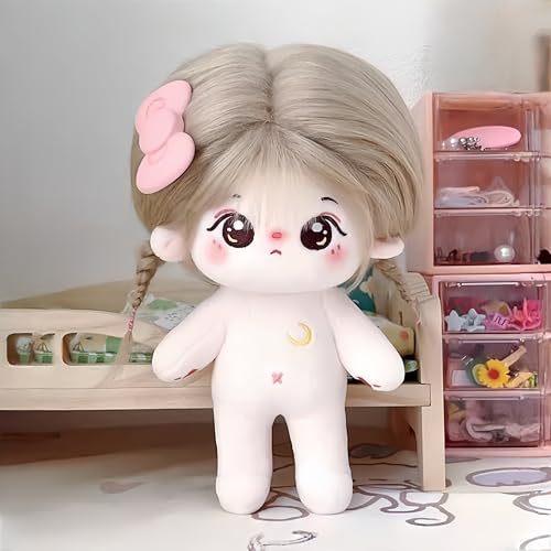 AMITD 20cm Plush Doll with Skeleton,Cute Anime Cotton Dolls,8 inch,Soft Stuffed Dress Up Doll,Collection Gift (F) von AMITD