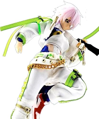 AMITD A-004 1/12 Scale Mechanical Girl Clothing Rock Style Clothing Set Suitable for 6-inch (About 15.2 cm) Women's Action doll White von AMITD