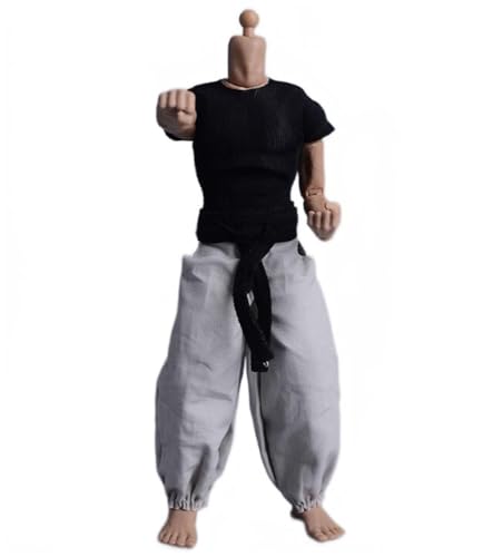 AMITD ATSTORY 1/12 Scale Kung Fu Man Martial Arts Uniforms for 6 inch Male Action Figure,no Body(06FS047H) von AMITD