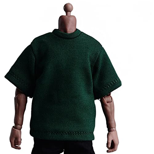 AMITD ATStory 1/12 Scale Male Figure Clothes Trendy T-Shirt for 6 Inch Collectible Action Doll (Dark Green) von AMITD