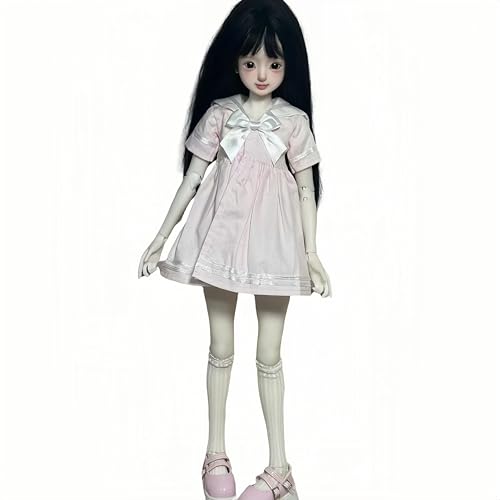 AMITD BJD Doll Clothes Handmade Fashionable Clothes Suitable for 1/4 1/6 BJD Doll SD Doll (Pink(A), 1/6) von AMITD