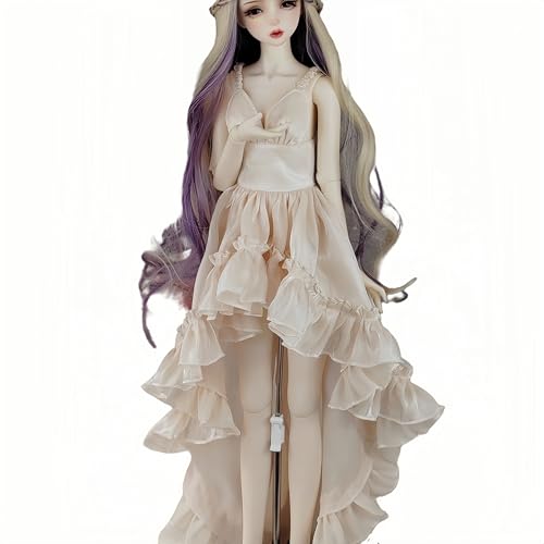 AMITD BJD Doll Clothes Handmade Fashionable and Cute Clothing Suitable for 1/3 1/4 1/6 11.8 in 18in 24 in BJD SD Doll (Beige, 1/4) von AMITD