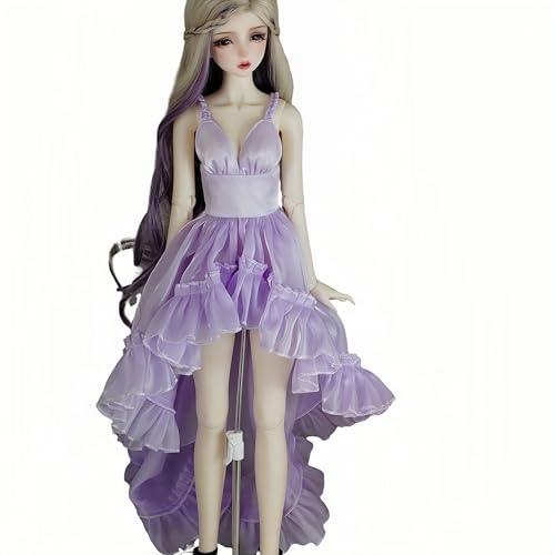 AMITD BJD Doll Clothes Handmade Fashionable and Cute Clothing Suitable for 1/3 1/4 1/6 11.8 in 18in 24 in BJD SD Doll (Lilac, 1/6) von AMITD