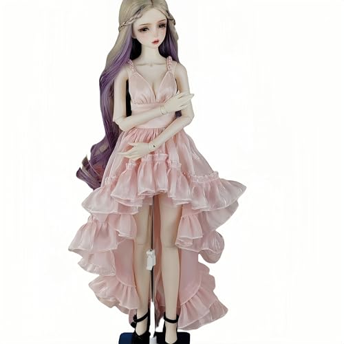 AMITD BJD Doll Clothes Handmade Fashionable and Cute Clothing Suitable for 1/3 1/4 1/6 11.8 in 18in 24 in BJD SD Doll (Pink, 1/6) von AMITD