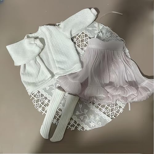 AMITD BJD Doll Clothes Handmade Fashions Clothes Suitable Cardigan Dress for 1/4 BJD Dolls (H) von AMITD
