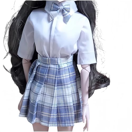 AMITD BJD Doll Clothes Outfit Set Handcrafted Stylish Short Shirts Skirts and Bow Ties Compatible with 1/3 1/4 1/6 BJD Doll SD Doll (C, 1/3) von AMITD