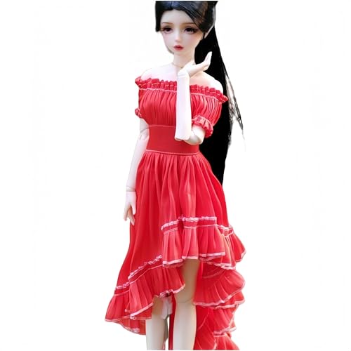 AMITD Bjd Doll Clothes,Ball Jointed Doll Clothes,Handmade,Fashion Dresses，Gowns, for 1/3 1/4 bjd Doll (red k, 1/3) von AMITD