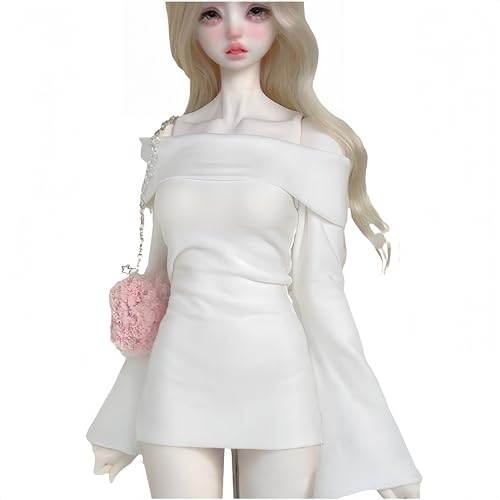AMITD Bjd Doll Clothes,Ball Jointed Doll Clothes,Handmade,Frock.for 1/4 bjd Doll (White) von AMITD