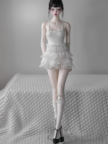 AMITD Bjd Doll Clothes,Ball Jointed Doll Clothes,Handmade,Many Fashion Styles Set,Suitable for 1/3 1/4 bjd Doll (F: White, 1/3) von AMITD