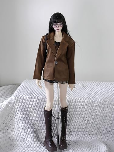 AMITD Bjd Doll Clothes,Ball Jointed Doll Clothes,Handmade,Many Fashion Styles Set,Suitable for 1/3 1/4 bjd Doll (J: Brown, 1/4) von AMITD