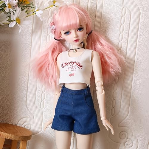 AMITD Bjd Doll Clothes,Ball Jointed Doll Clothes,Handmade,Many Styles, for 1/3 1/4 1/6 bjd Doll (H (Clothes and Trousers), 1/4) von AMITD