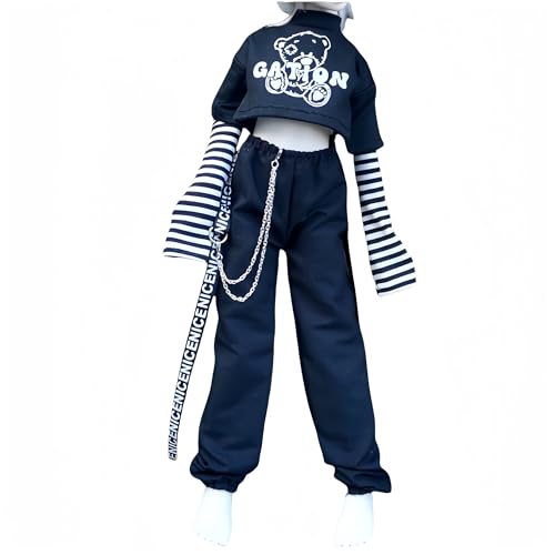 AMITD Bjd Doll Clothes Handmade T-Shirt Pants Sleeves Accessories Suitable for 1/3 1/4 1/6 BJD Doll SD Doll Gifts for Girls (E, 1/6) von AMITD