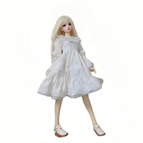 AMITD Bjd Doll Clothes for 1/3 1/4 1/6 Handmade Cute Skirts Suitable for 11.8 18 24 inch BJD SD Doll Gifts for Doll Lovers (White, 1/6) von AMITD